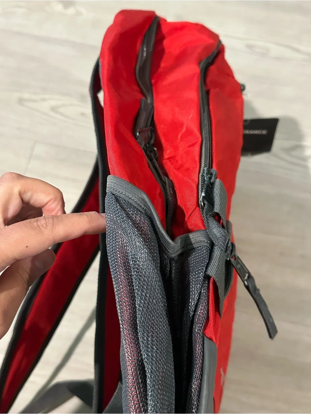 Under Armour Red and Gray Storm1 Backpack